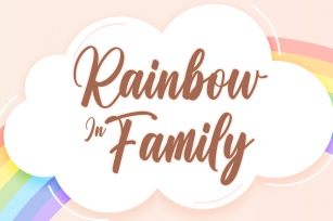 Rainbow in Family Font Download