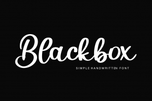 Blackbox Font Download