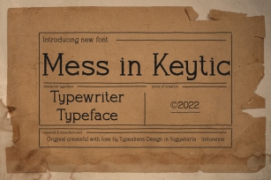 Mess in Keytic Font Download