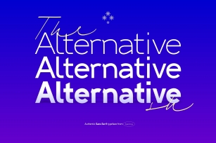 Alternative SH Sans Serif Font Download
