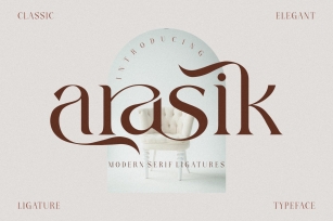 arasik _ modern serif ligatures Font Download