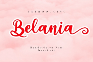 Belania a Handwritten Font Download