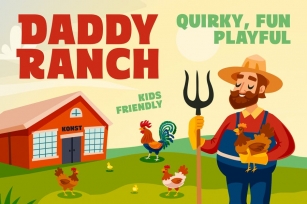 Daddy Ranch - Kids Fun Fonts Font Download