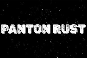 Panton Rust Font Download