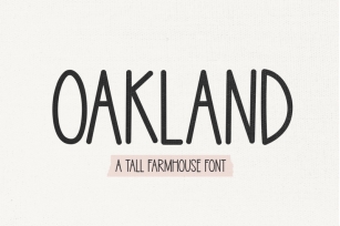 Oakland - Tall Farmhouse Font Font Download