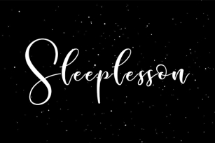 Sleeplesson Font Download