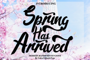 Spring Has Arrived Font Download