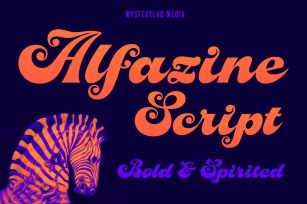 Alfazine Bold Script Font Download