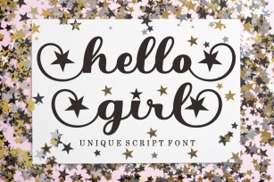 Hello Girl Unique Font Download