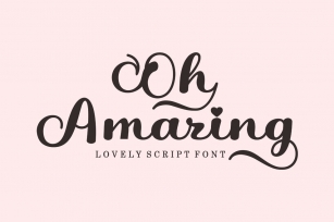 Oh Amazing Font Download