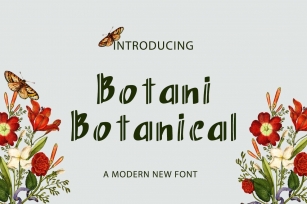 Botani Botanical Font Download