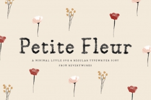 Petite Fleur: SVG, Regular Font Download