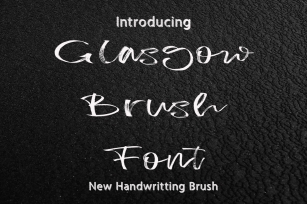 Glasgow Brush Font Download