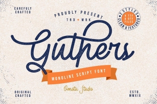 Guthers Font Download