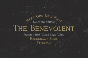 The Benevolent - Handdrawn serif Font Download