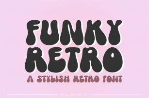 FUNKY RETRO Boho Bubble Font Download