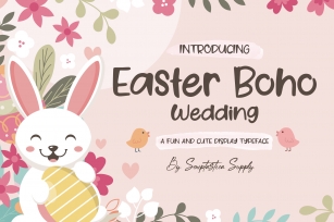 Easter Boho Wedding Font Download