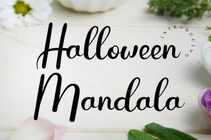 Halloween Mandala Font Download