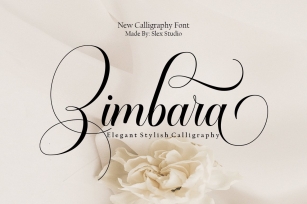 Zimbara script Font Download