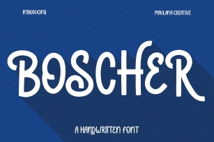 Boscher Handwritten Display Font Download