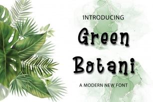 Green Botani Font Download