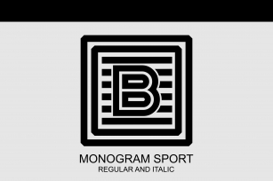 Monogram Sport Font Download