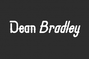 Dean Bradley Font Download