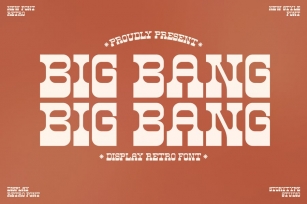 Big Bang Display Retro Font Font Download