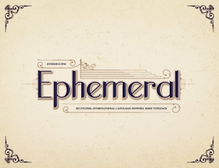Ephemeral Modern Serif Font Download