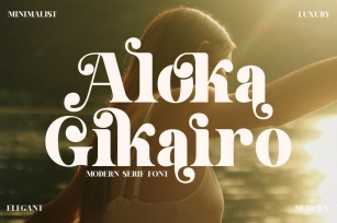 Aloka Gikairo Modern Serif Font Font Download