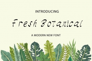 Fresh Botanical Font Download