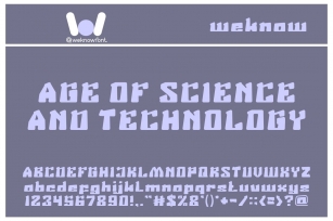 Age of Science and Technology Font Download