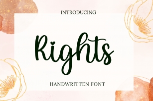 Rights Font Download
