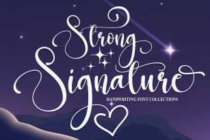 Strong Signature Font Download