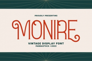 Monire - Creative Vintage Font Font Download