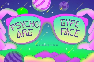 Psychoart Typeface - psychedelic font Font Download