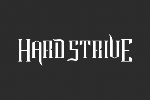 Hard Strive Font Download