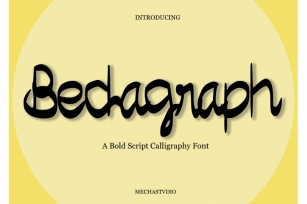 Bedagraph Font Download