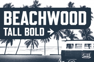 Beachwood Tall Bold street sign font Font Download