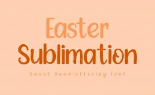 Easter Sublimation Font Download
