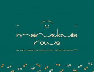 Marvelouis Rows Display Font Download