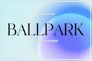 BALLPARK MODERN FONT Font Download