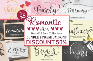 Romantic Collection Script Bundle Font Download