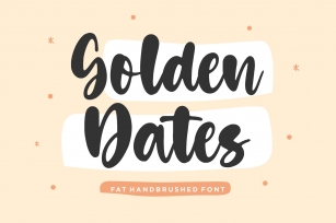 Golden Dates Font Download