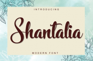 Shantalia Font Download