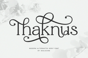 Thaknus Thaknus Font Download