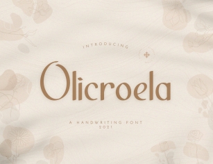 Olicroela Display Font Download