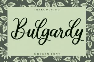 Bulgardy Font Download