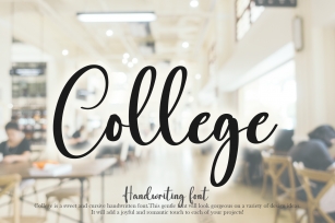 College Font Download