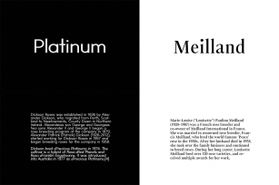 Meilland  Platinum Duo Font Download